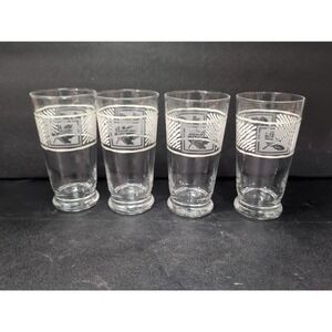 Pfaltzgraff Sierra Glasses, Set of 4, Leaves Design,‎ 16 Oz Coolers, Drinkware